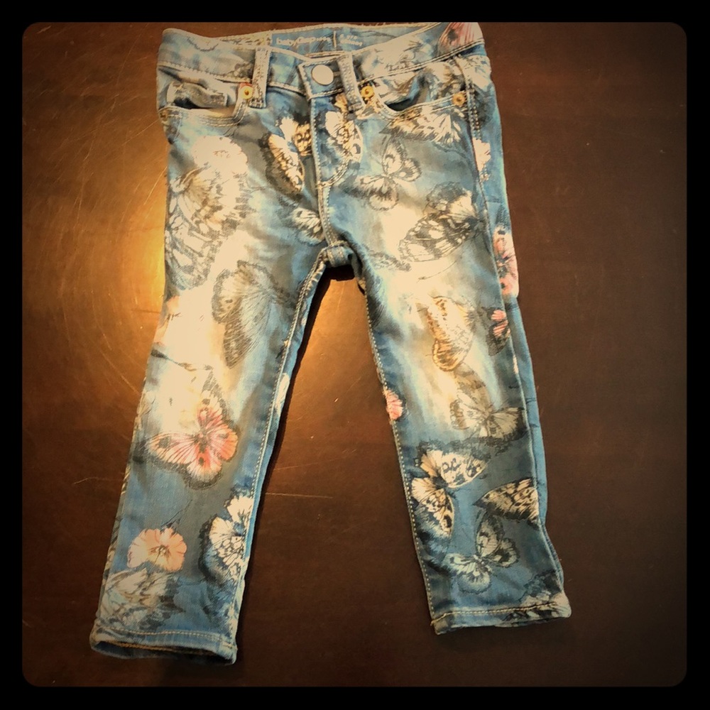 Butterfly toddler skinny jeans